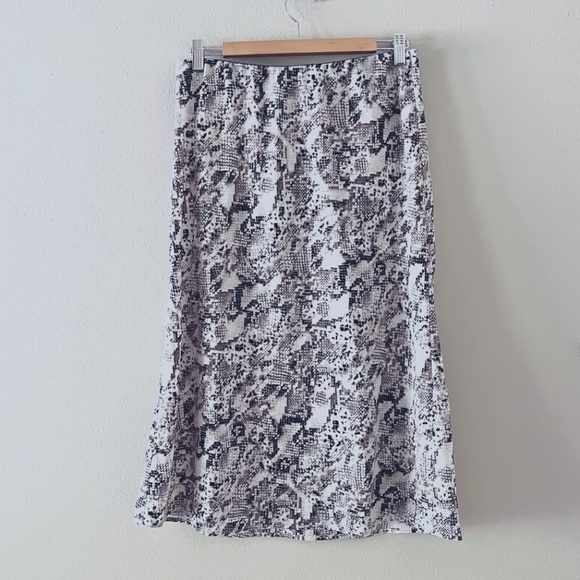 Sanctuary Satin Snakeprint Midi Skirt, Sz M, EUC - Picture 1 of 5